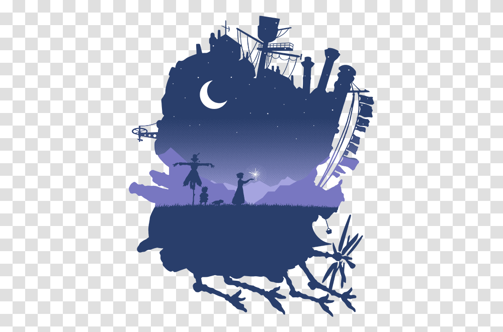 Moving Castle, Poster, Outdoors, Statue Transparent Png