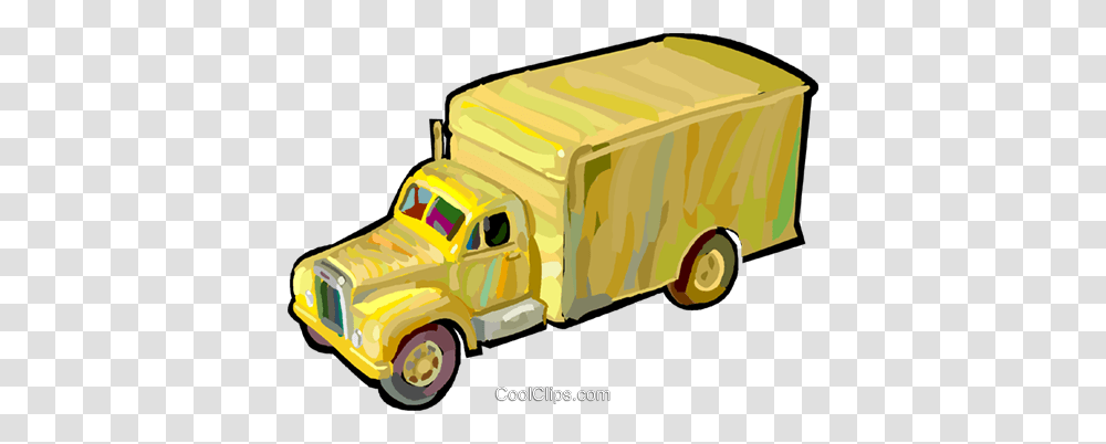 Moving Truck Royalty Free Vector Clip Art Illustration, Vehicle, Transportation, Toy, Car Transparent Png