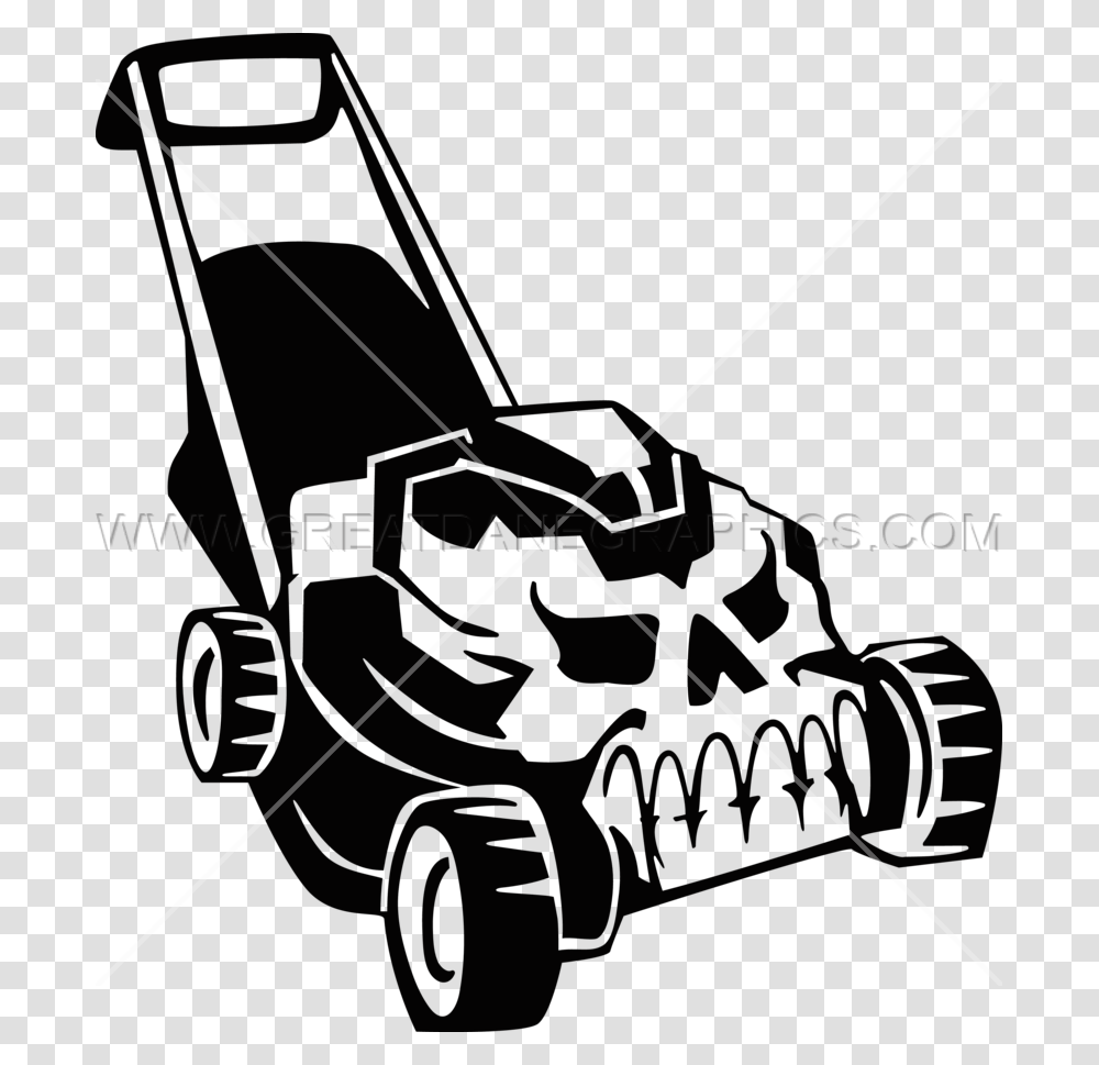 Mowing Clipart Grass Cutting Machine Skull Lawn Mower Clipart, Tool Transparent Png