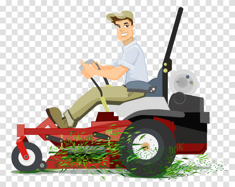 Mowing Grass Mowing Grass Images Lawn Mower Clip Art, Tool, Vehicle, Transportation, Person Transparent Png