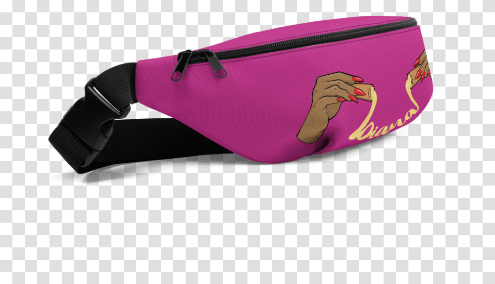 Mozarella Logo Pink Fanny Pack Fanny Pack, Clothing, Apparel, Swimwear, Arm Transparent Png