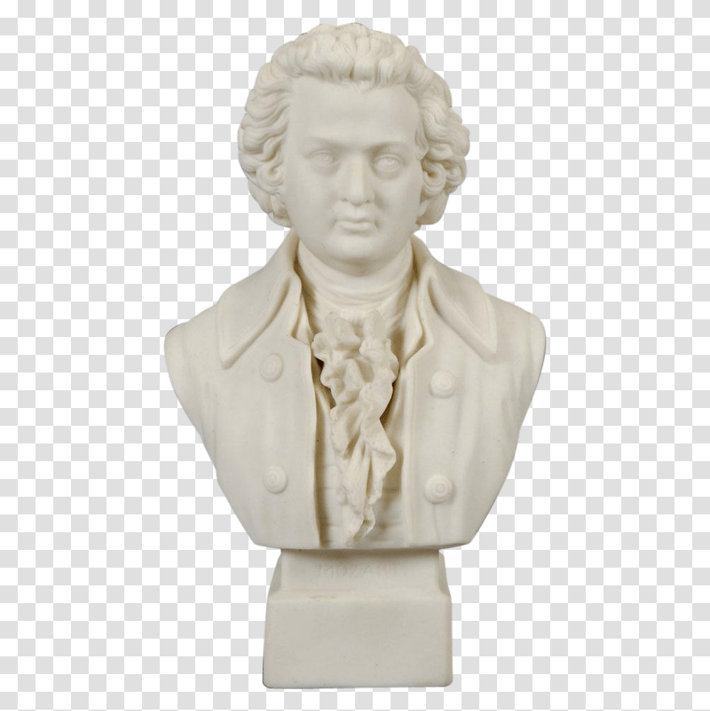 Mozart Bust Bust, Sculpture, Statue, Person, Human Transparent Png