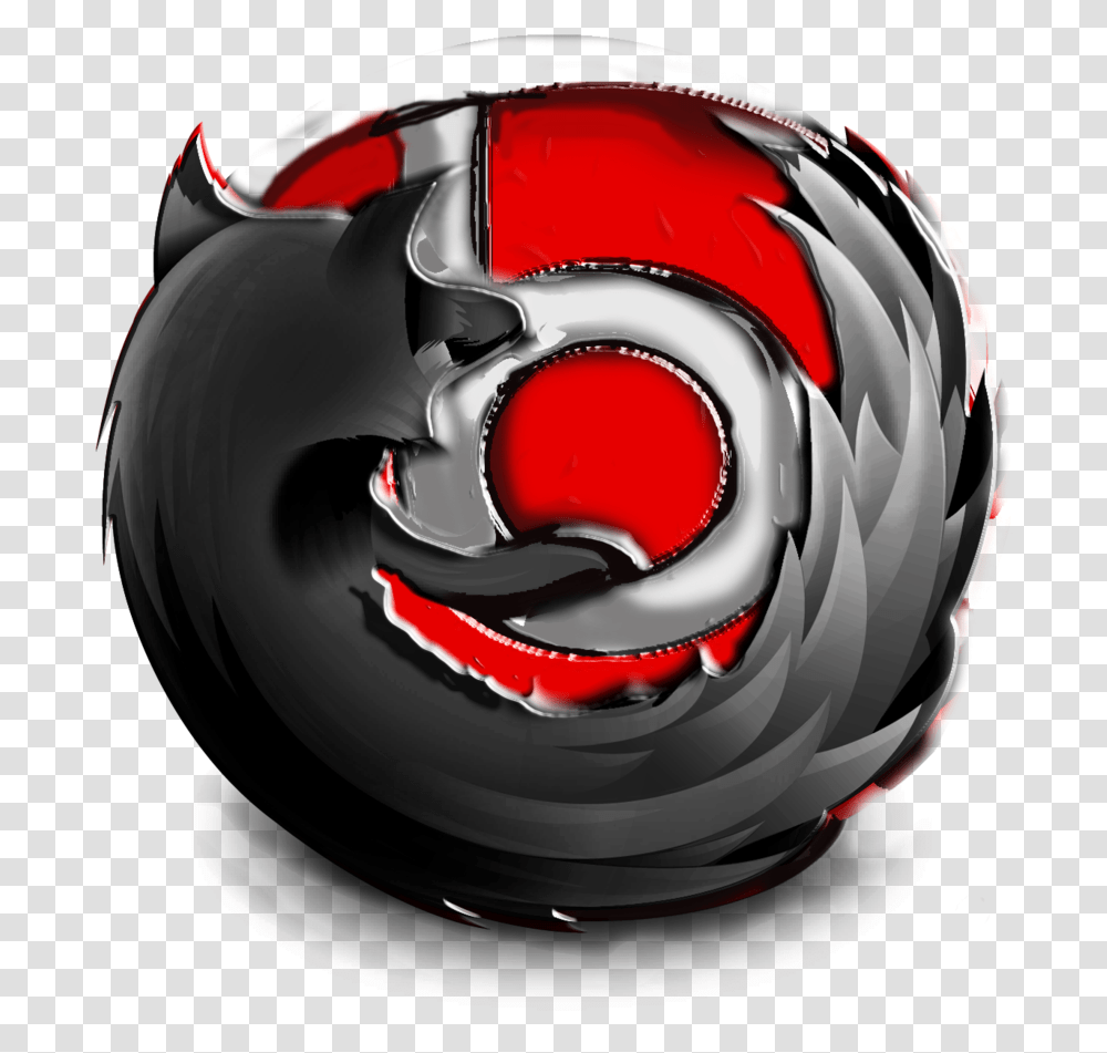Mozilla Firefox Beat Logo Black And Red Firefox Icon, Helmet, Apparel Transparent Png