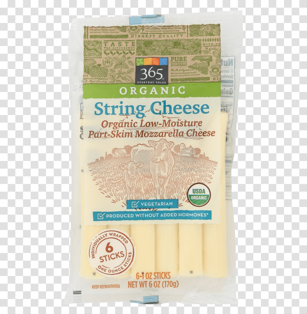 Mozzarella String Cheese Photo Organic String Cheese Whole Foods, Plant, Vegetable, Produce, Flour Transparent Png
