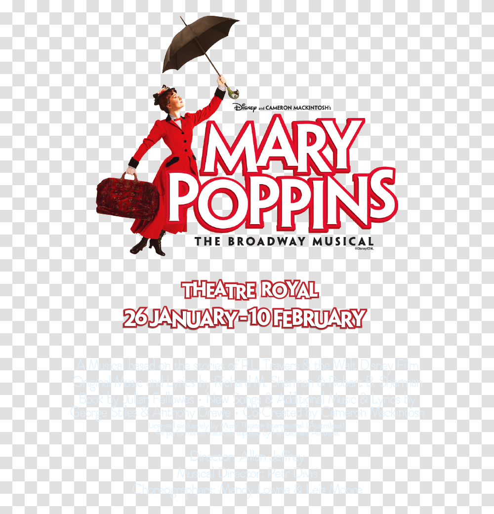 Mp Logo Billing Mary Poppins The Musical, Advertisement, Poster, Flyer, Paper Transparent Png