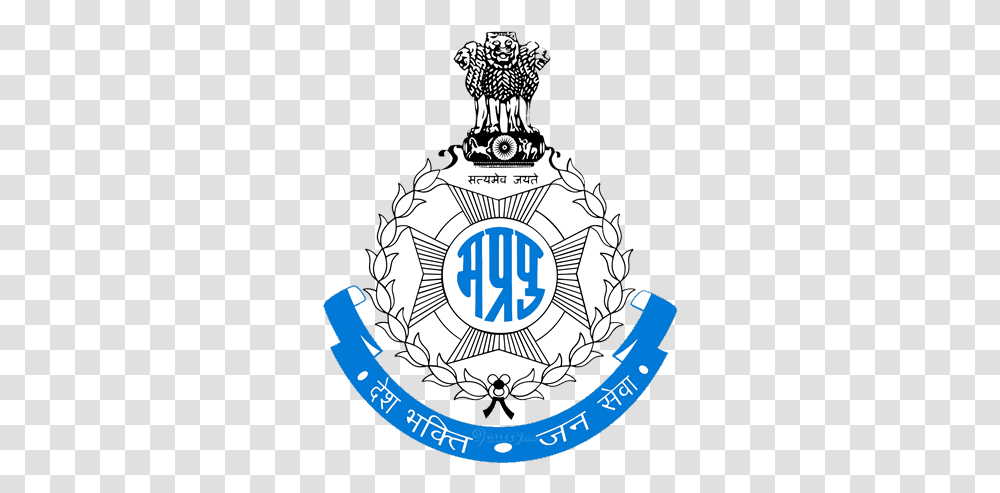 Mp Police Logo Madhya Pradesh Police Logo, Symbol, Trademark, Emblem, Badge Transparent Png