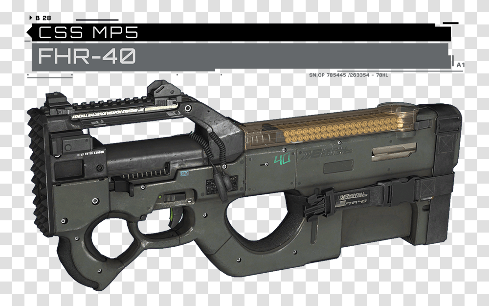 Mp5 Fhr 40 Smg, Gun, Weapon, Weaponry, Handgun Transparent Png