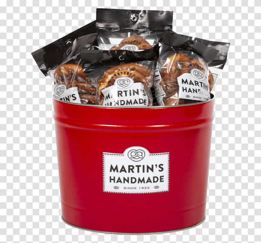 Mpretzels Tin Open Crop Copy, Food, Ketchup, Bread, Plant Transparent Png