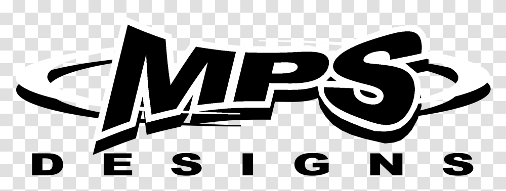 Mps Designs Logo Black And White Design, Label, Gun, Weapon Transparent Png