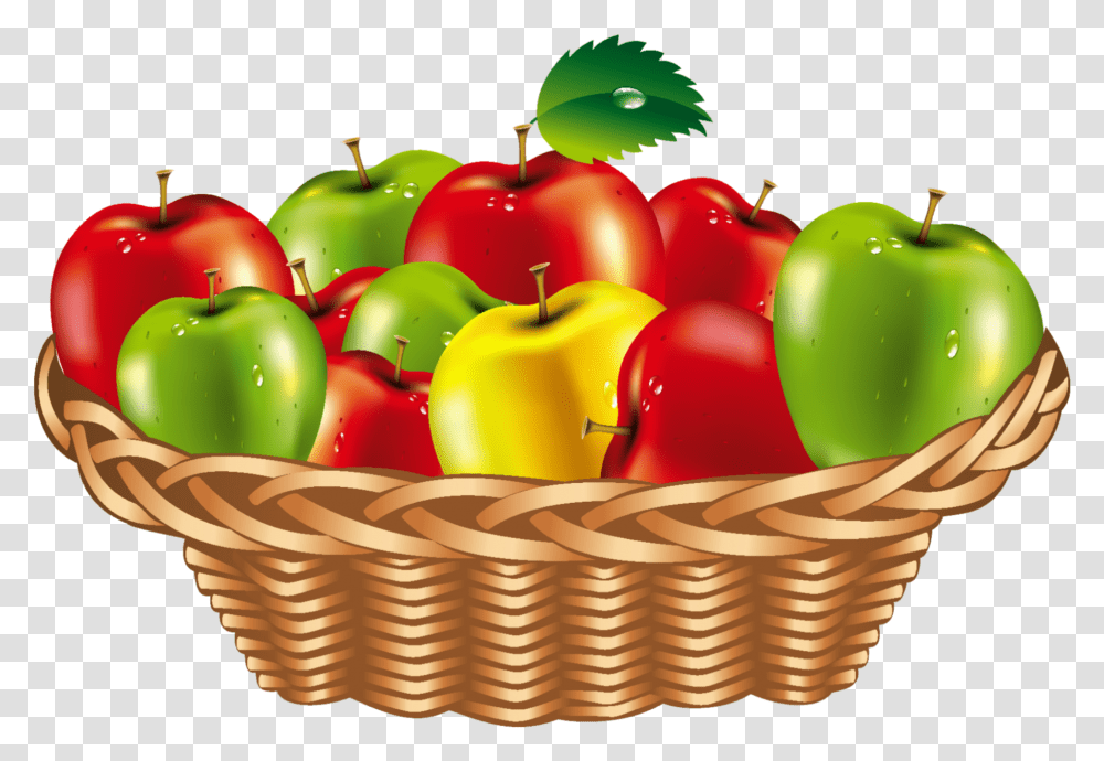 Mq Apple Apples Fruit Fruits Basket Of Fruits And Vegetables Clipart, Plant Transparent Png