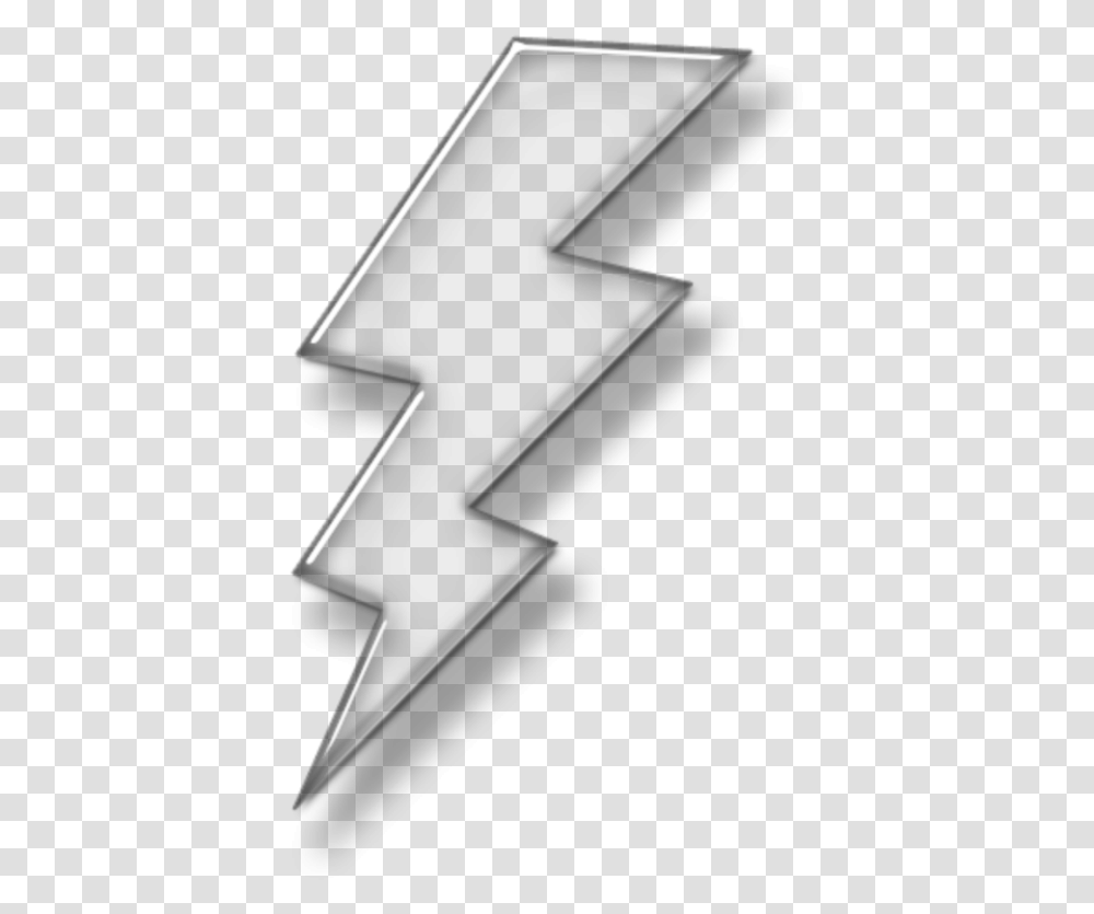Mq Arrow 3d 3deffect Silver Lightning Bolt, Alphabet, Number Transparent Png