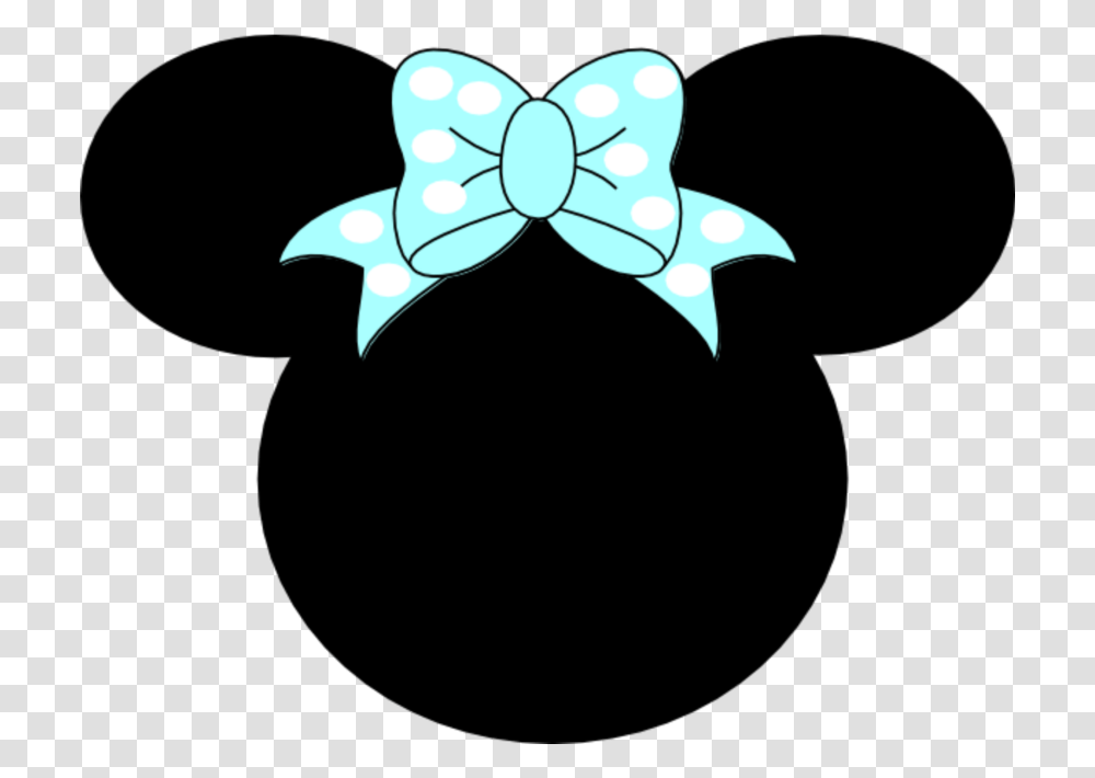 Mq Blue Bow Ribbon Minnie Minniemouse Disney Minnie Mouse Blue Bow, Pattern, Ornament, Silhouette Transparent Png