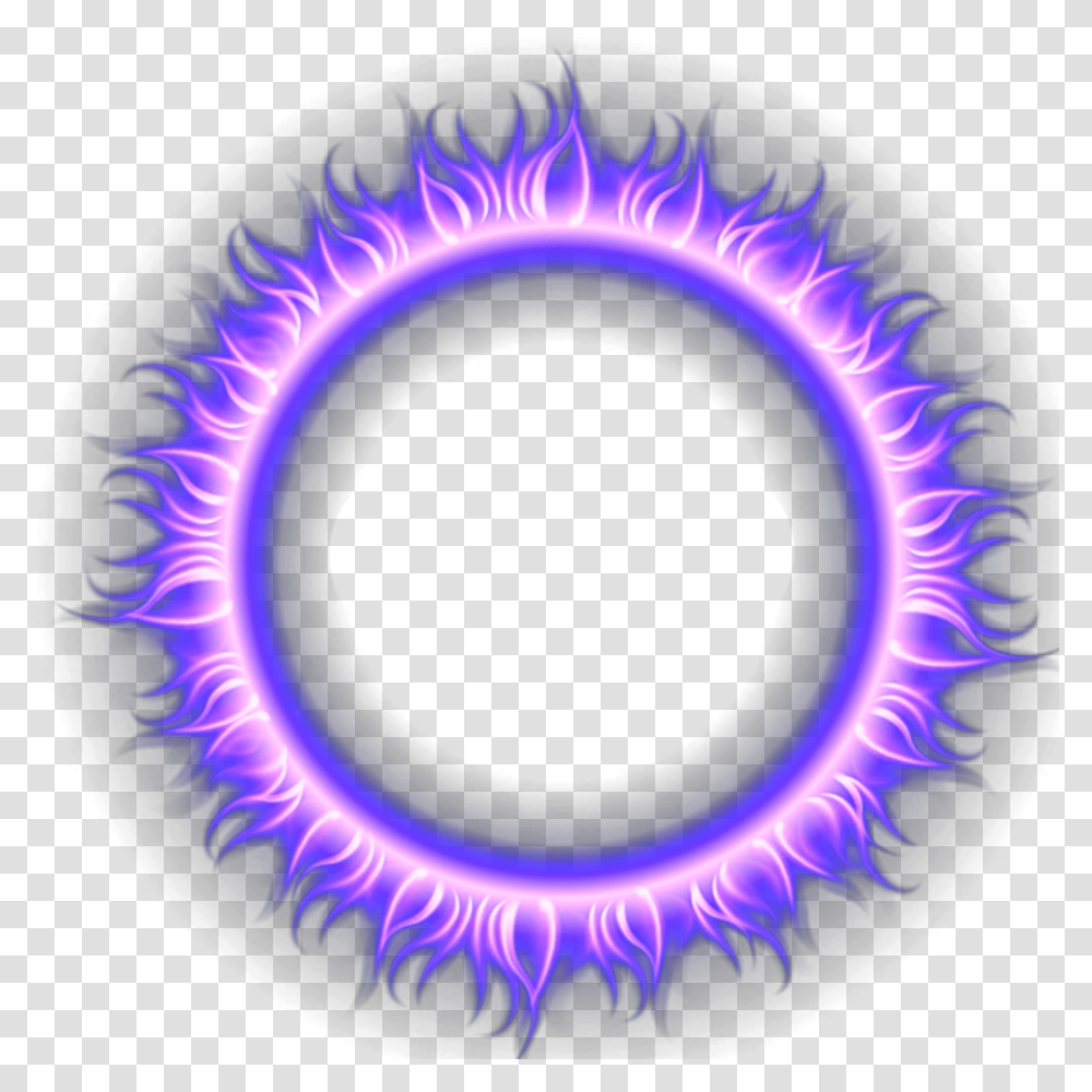 Mq Blue Circle Circles Flames Sticker By Marras Round Fire Logo, Light, Neon, Lighting, Lamp Transparent Png