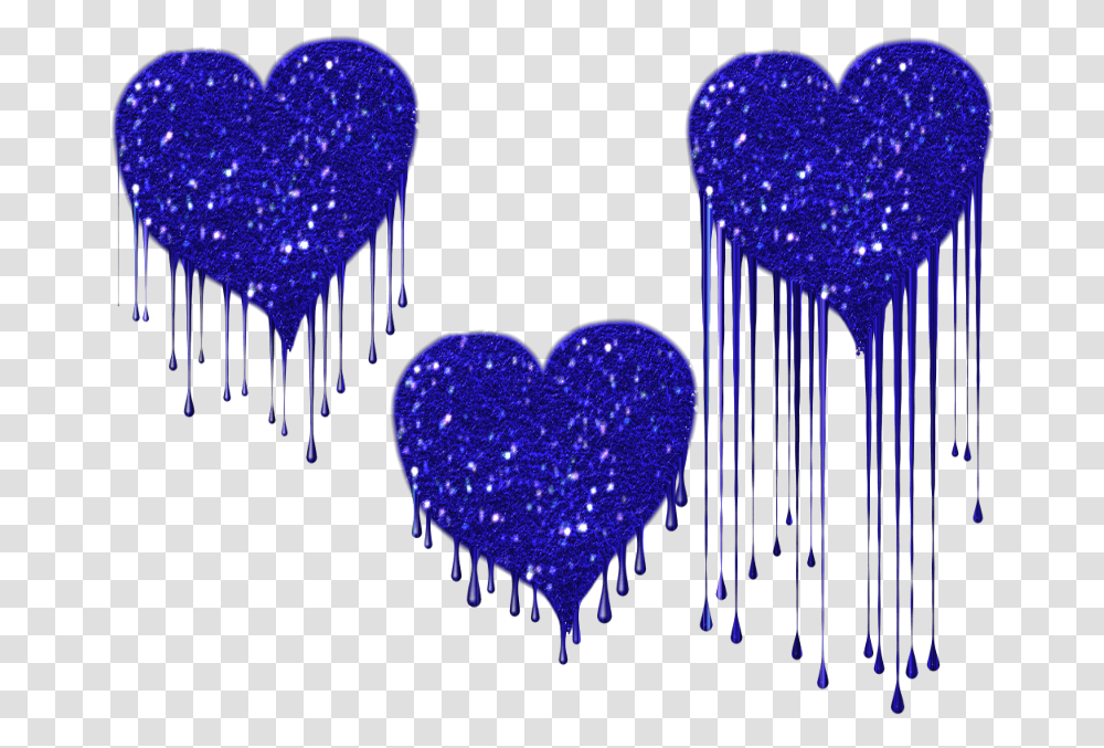 Mq Blue Hearts Heart Slash Heart, Light, Sea Life, Animal, Invertebrate Transparent Png