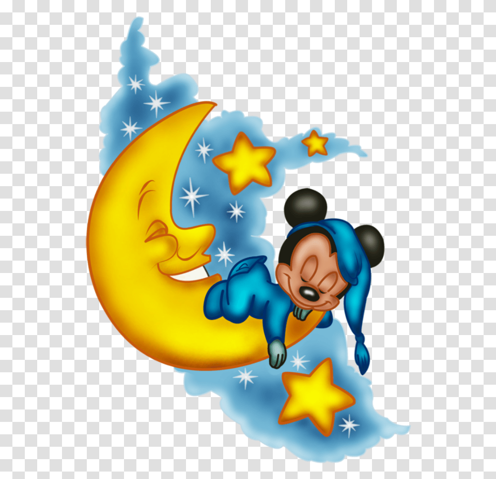 Mq Blue Mickey Mickeymouse Baby Moon Mickey Mouse Sleeping, Number, Toy Transparent Png