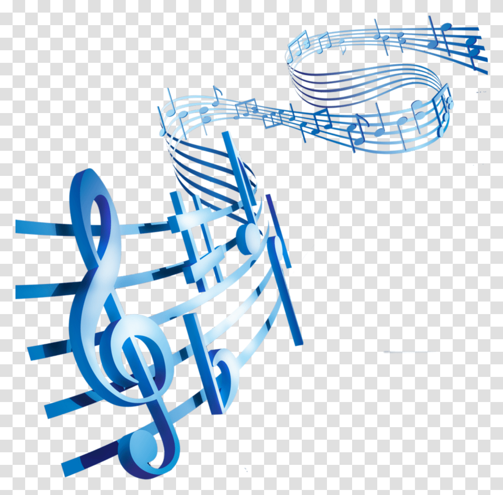 Mq Blue Music Notes Note Blue Music Notes, Skeleton, Bicycle, Vehicle Transparent Png