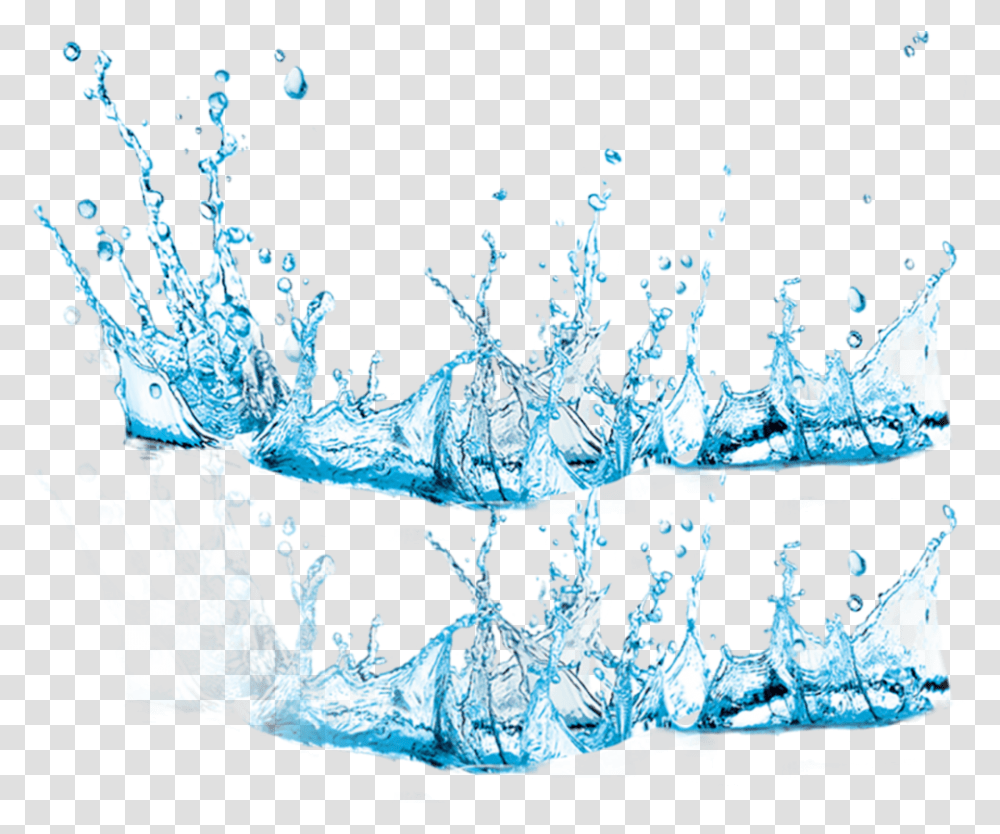 Mq Blue Water Waters Splash Waterdrops Rain Water Splash, Glass, Outdoors, Ice, Nature Transparent Png