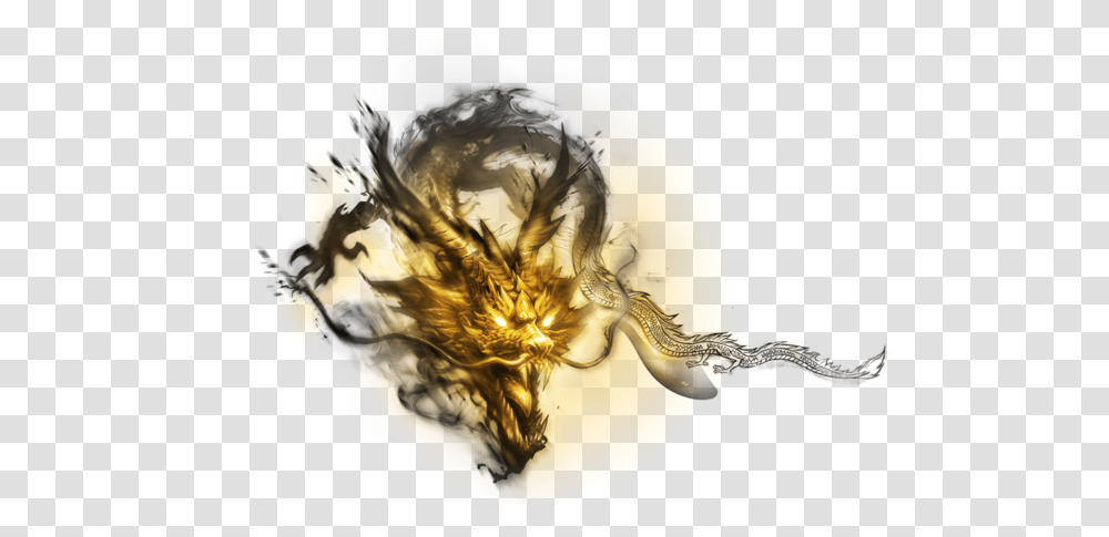 Mq Dragon Black Gold Smoke Fantasy Black And Gold Smoke, Sphere, Ornament, Fractal, Pattern Transparent Png