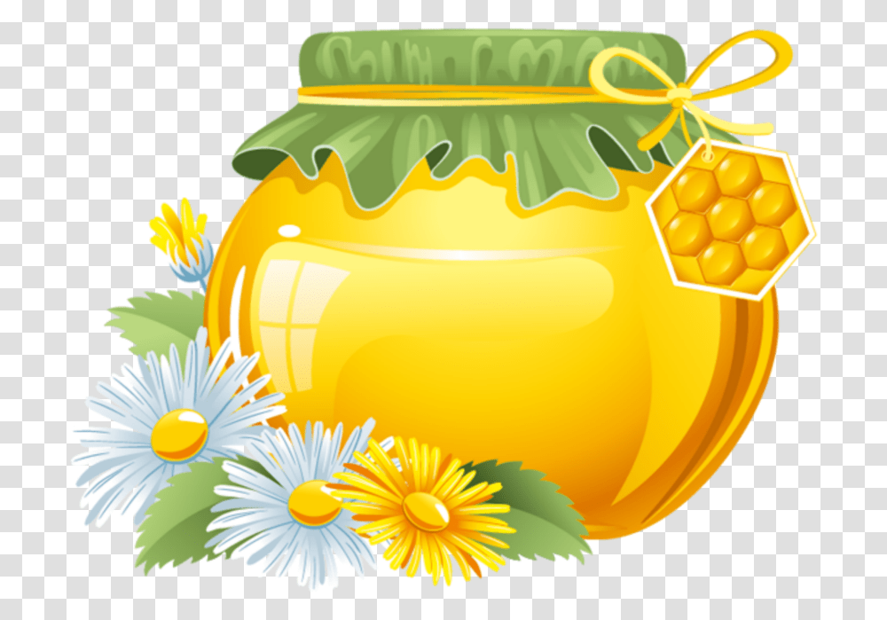 Mq Flower Flowers Honey Jar Wildflower Honey Clipart, Plant, Fruit, Food Transparent Png