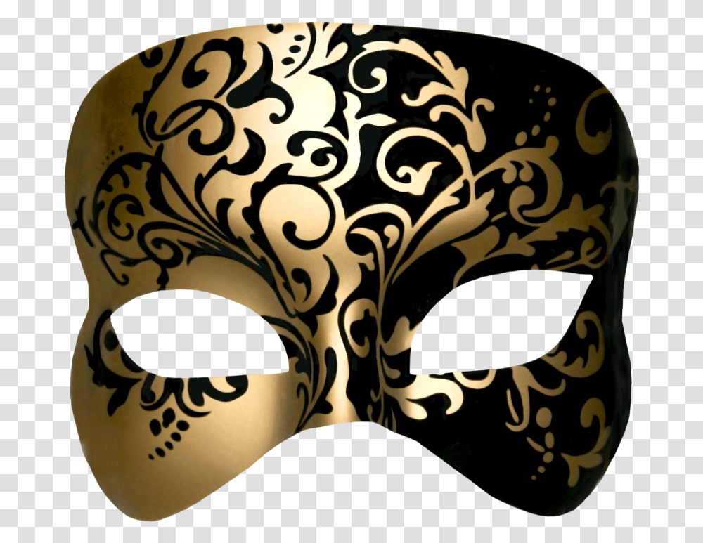 Mq Gold Black Mask Masks Venetian Masks, Parade Transparent Png