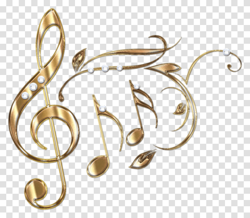 Mq Gold Music Notes Note, Accessories, Accessory, Jewelry Transparent Png