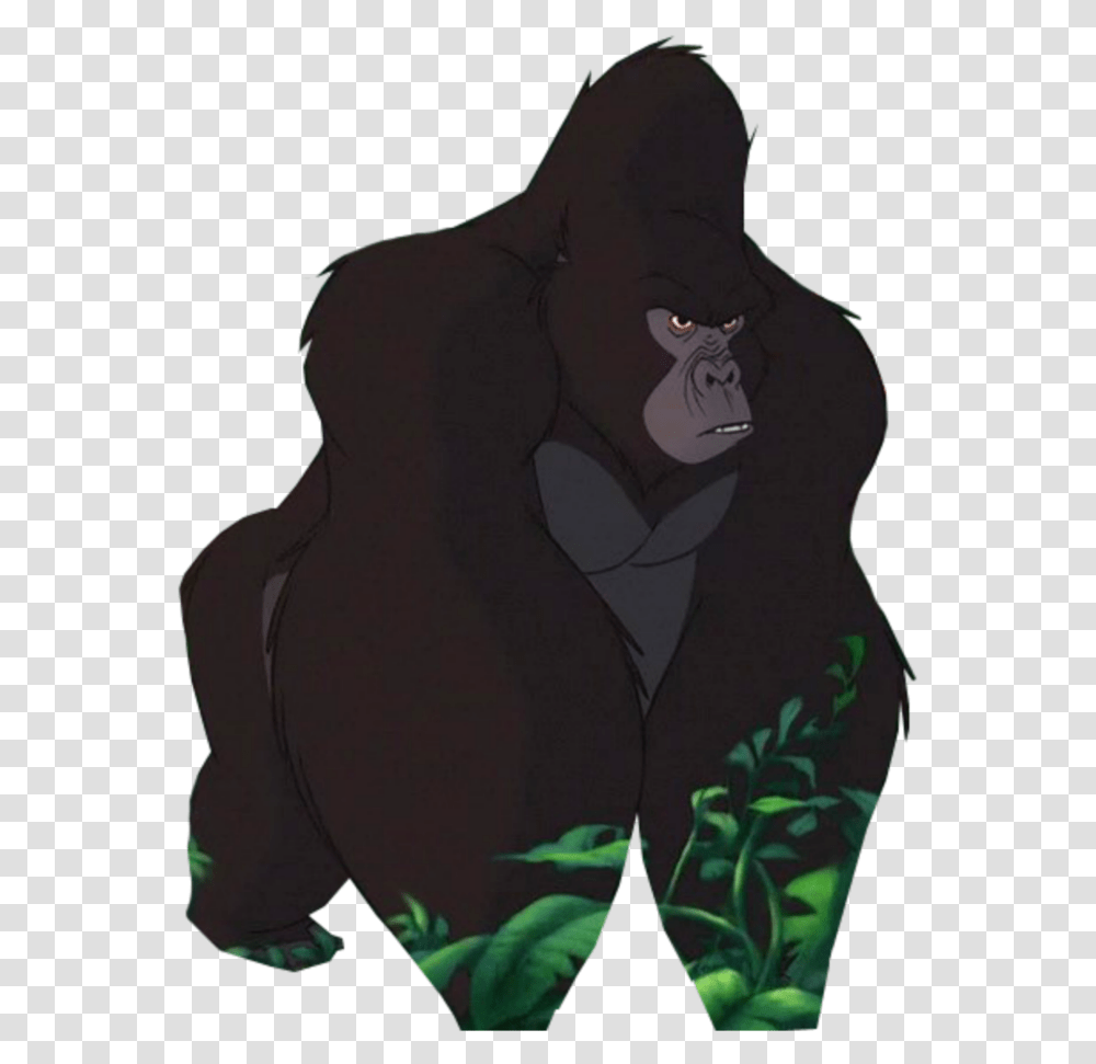 Mq Gorilla Monkey Tarzan Mountain Gorilla, Ape, Wildlife, Mammal, Animal Transparent Png