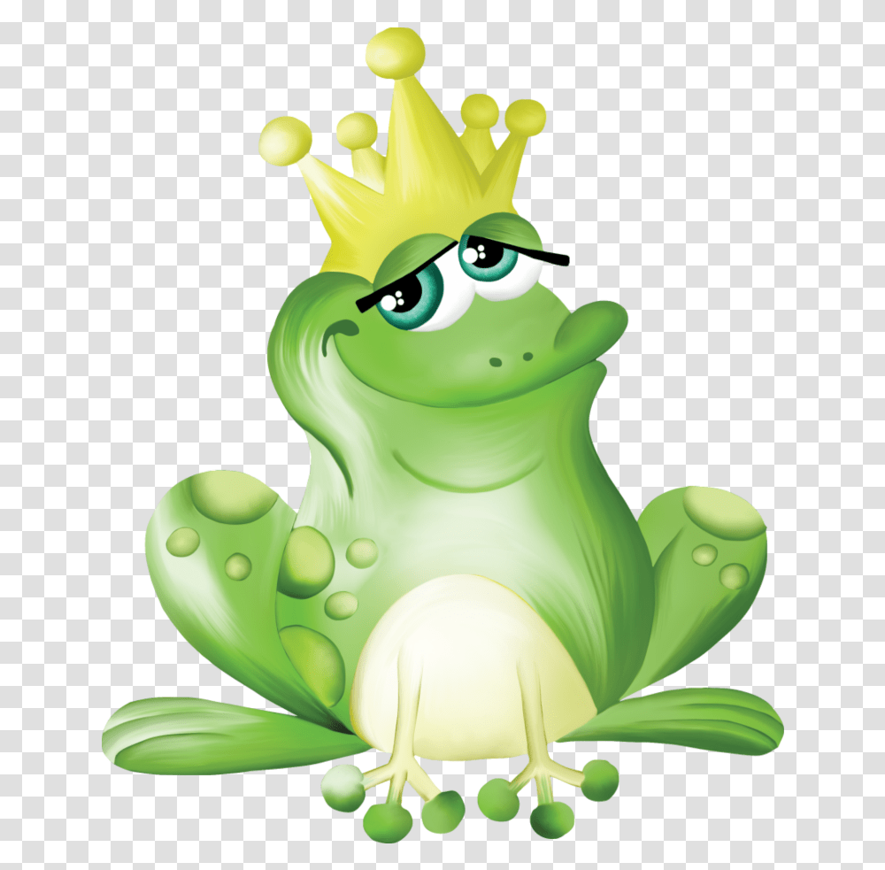Mq Green Frogs Frog Crown Crowns Cartoon Frog Prince Clipart, Amphibian, Wildlife, Animal, Tree Frog Transparent Png