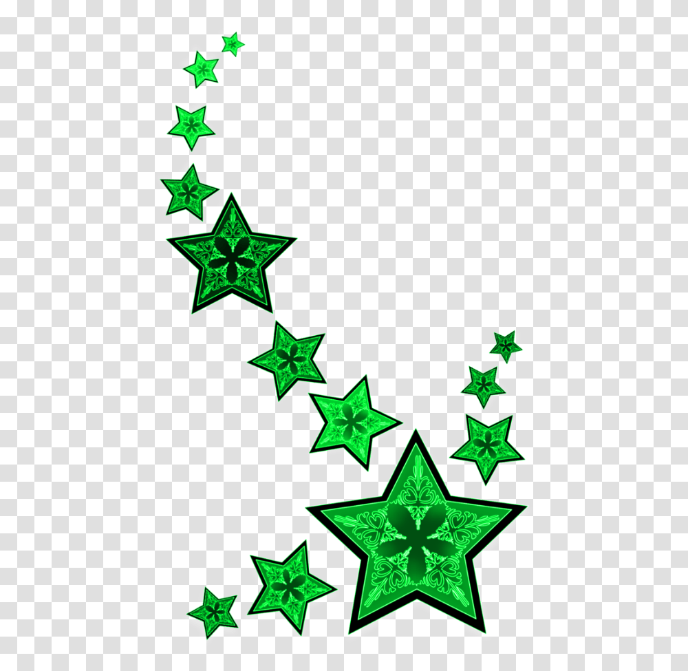 Mq Green Star Stars Falling Rhode Island Flag, Star Symbol, Recycling Symbol Transparent Png