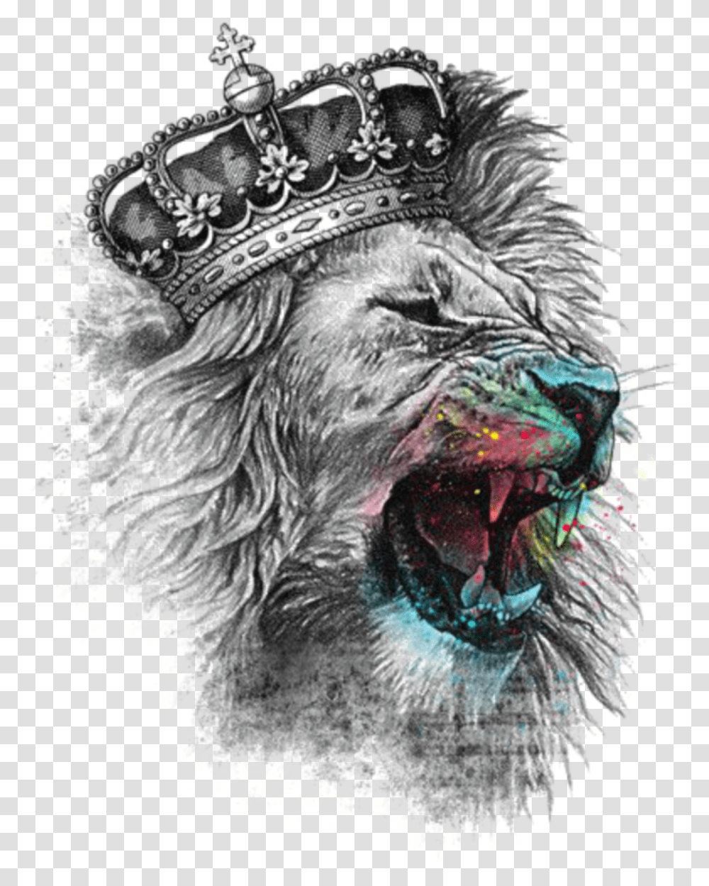 Mq Grey Lion Graffiti, Wolf, Mammal, Animal Transparent Png