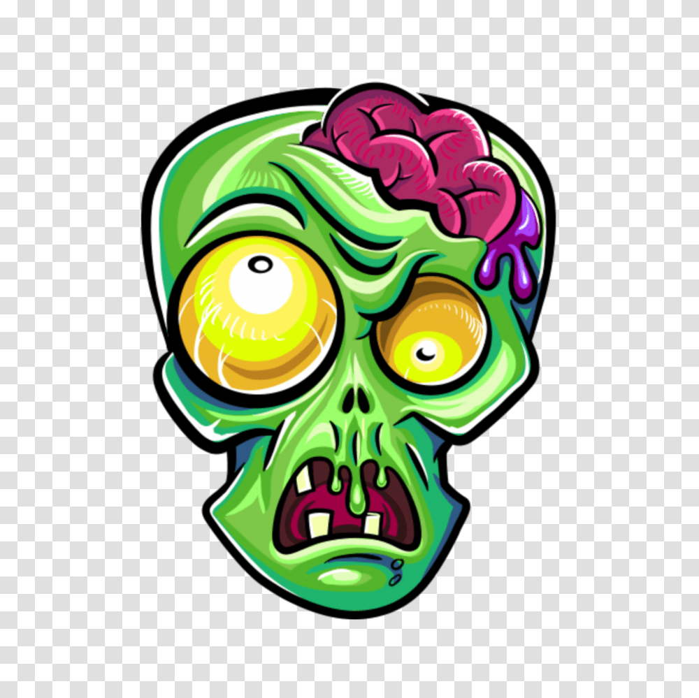 Mq Head Zombie Brain Green, Doodle, Drawing Transparent Png