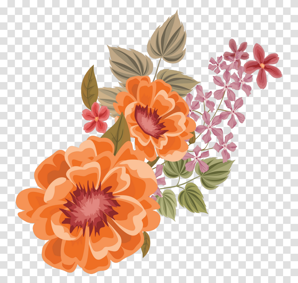 Mq Picsart Orange Flower, Plant, Blossom, Floral Design, Pattern Transparent Png