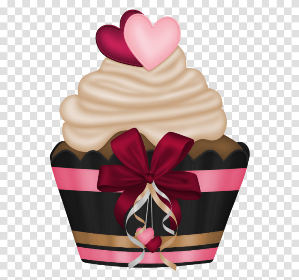 Mq Pink Cupcake Dessert Imagenes De Cupcake Animados, Cream, Food, Creme, Icing Transparent Png