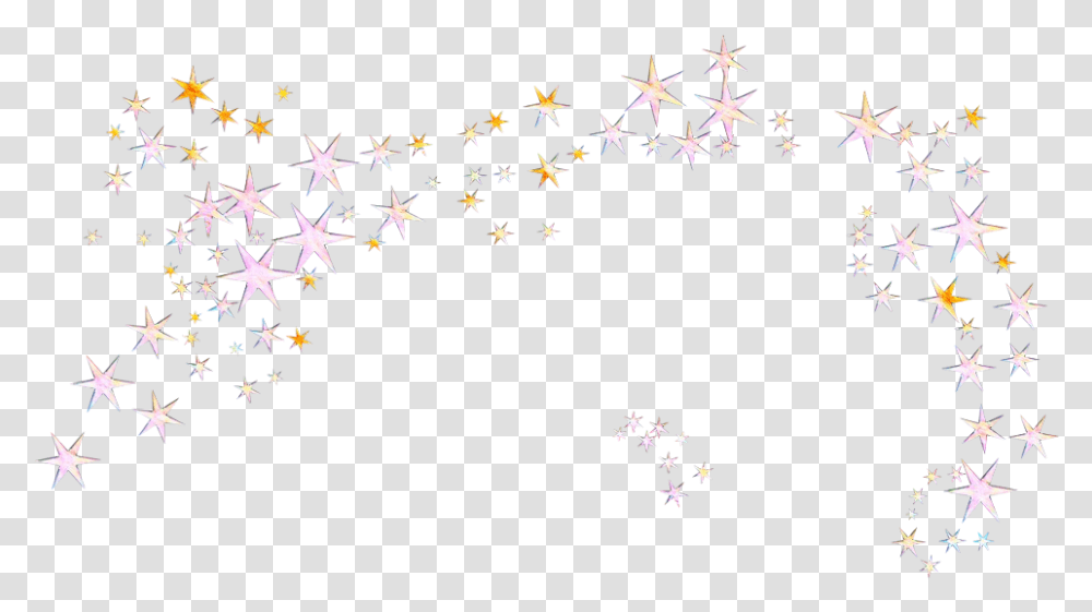 Mq Pink Gold Glitter Stars Star Flower, Star Symbol, Astronomy, Outer Space Transparent Png