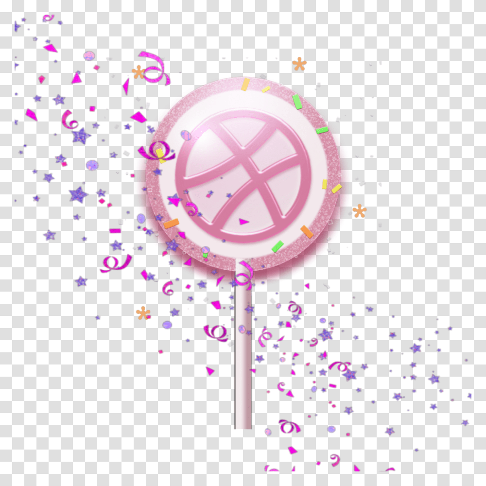 Mq Pink Lollipop Candy Confetti Stars And Confetti Pink, Clock Tower, Architecture, Building Transparent Png