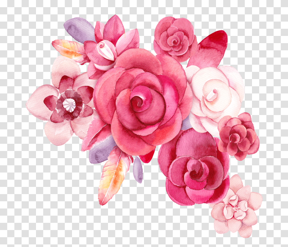 Mq Pink Roses Rose Flowers Flower Garden Nature Watercolor Flower Drawing, Plant, Blossom, Flower Bouquet, Flower Arrangement Transparent Png