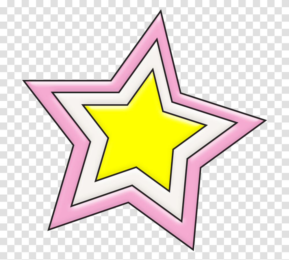 Mq Pink Star Stars Hnh Nh Vc T, Star Symbol, Cross Transparent Png