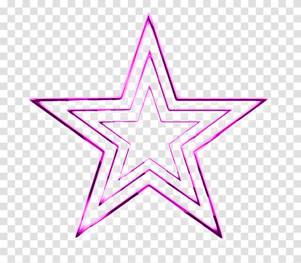Mq Pink Star Stars Neon Neon Pink Star High Neon Pink Star, Cross, Symbol, Star Symbol Transparent Png
