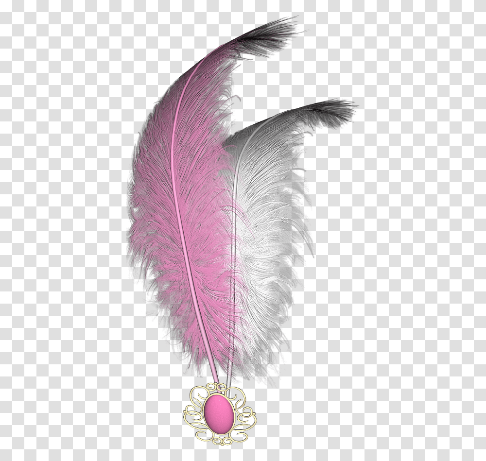 Mq Pink White Feather Feathers, Apparel, Scarf, Feather Boa Transparent Png