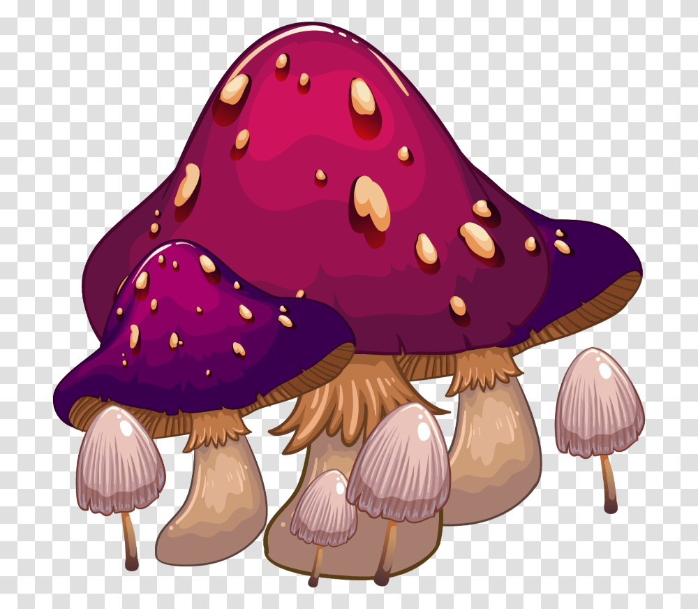 Mq Purple Mushroom Mushrooms Toads Vector Art Wooden Board, Plant, Animal, Fungus, Invertebrate Transparent Png