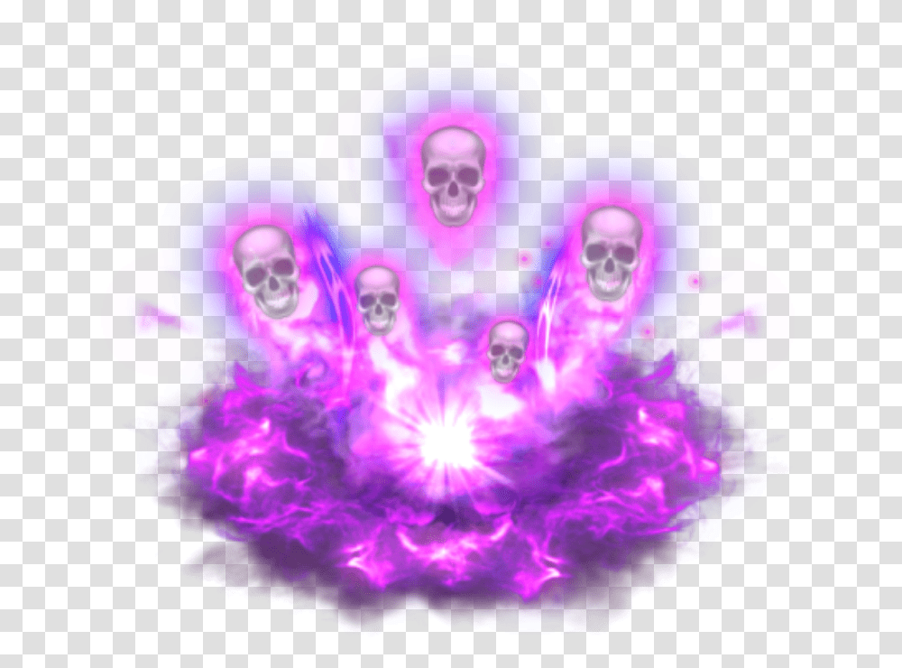 Mq Purple Skull Skulls Smoke, Light, Flare Transparent Png