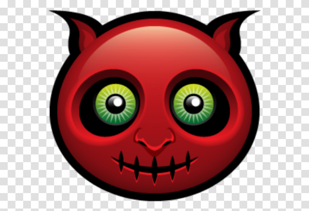 Mq Red Demon Devil Emoji Emojis Halloween Avatars, Hand, Mask, Graphics, Art Transparent Png