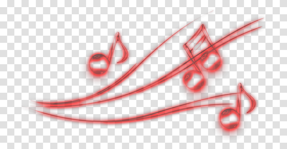 Mq Red Music Note Neon Slope, Weapon, Blade, Pliers Transparent Png