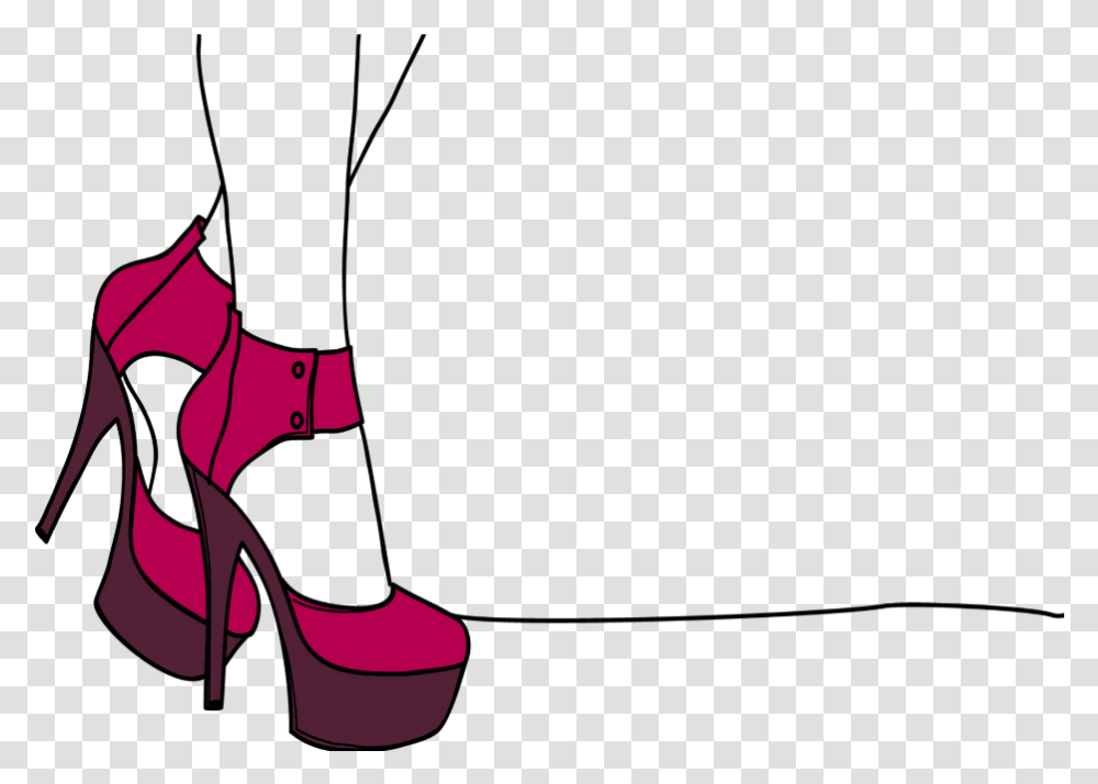 Mq Red Shoe Shoes Vector Highheel Shoes Vector, Apparel, Footwear, Horse Transparent Png
