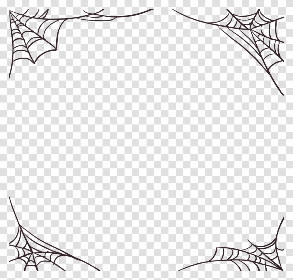 Mq Spiderweb Halloween Border Borders, Spider Web Transparent Png