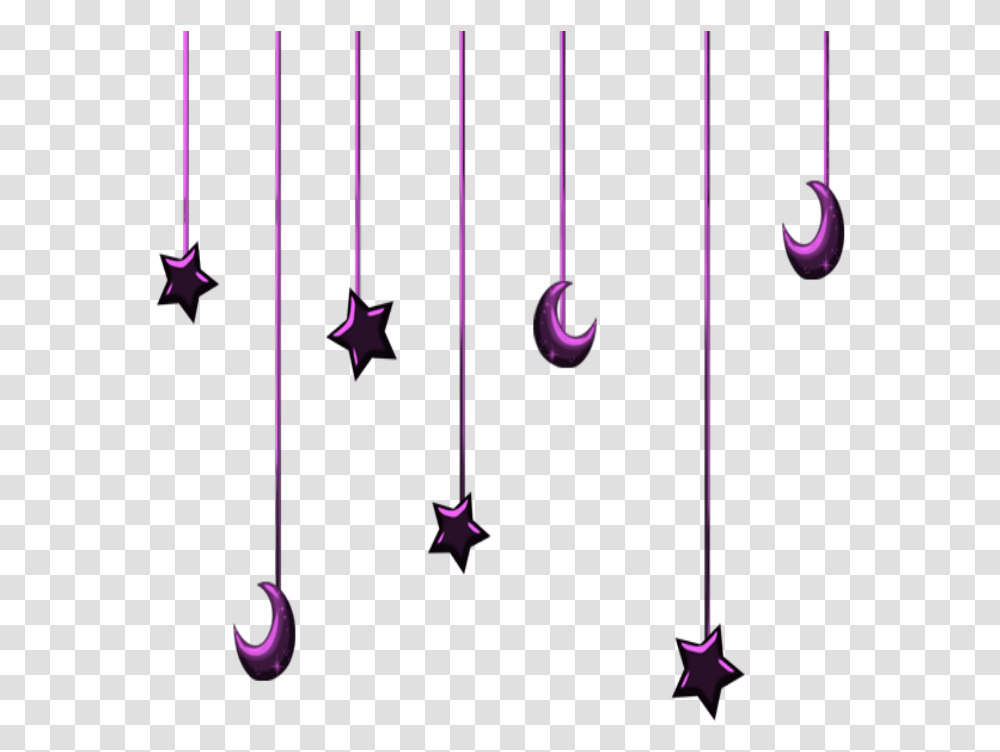 Mq Stars Star Moon Pink Hanging Hanger Illustration, Light, Laser, Pattern, Ornament Transparent Png