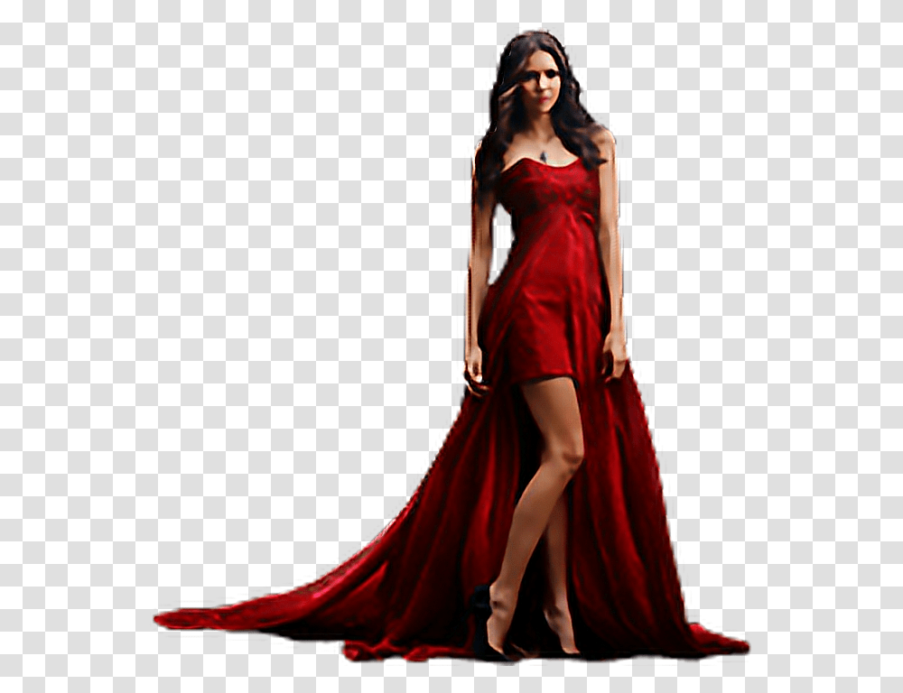 Mq Vampirediaries Selinakyle Vampire Red Dress Vampire Diaries Saison, Female, Person, Woman Transparent Png