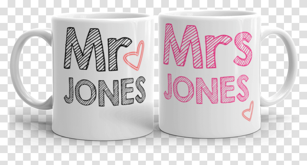 Mr Amp Mrs Add Name Gift Mug Barbie, Coffee Cup, Cylinder Transparent Png