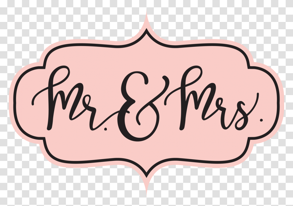 Mr And Mrs Clipart Download Mr And Mrs Pink, Handwriting, Number Transparent Png