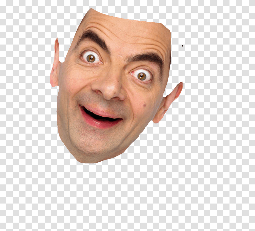 Mr Bean Download Head Mr Bean, Face, Person, Human, Jaw Transparent Png