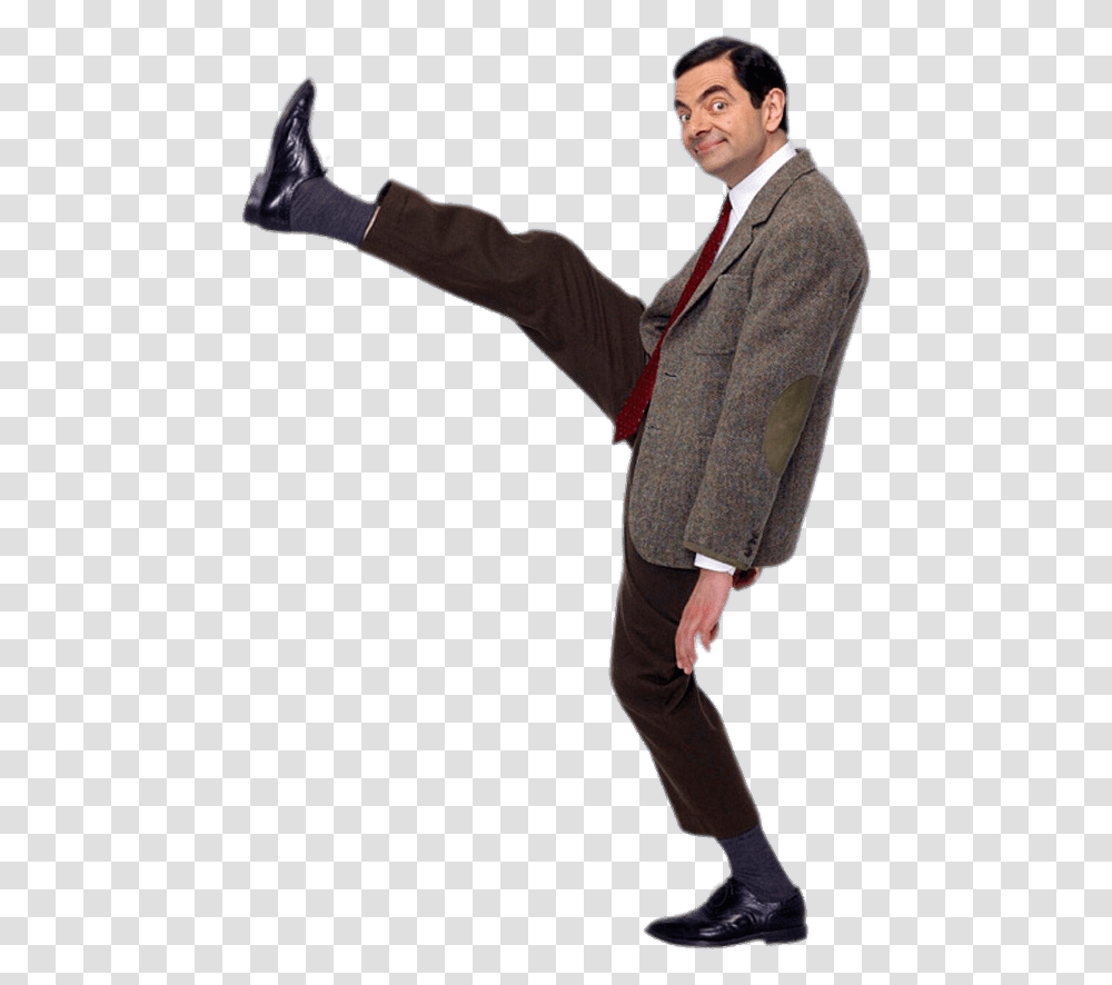 Mr Bean Huge Step, Person, Overcoat, Suit Transparent Png